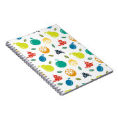 Carnet Motif de fruits, Plum, Orange, Citron, Poire, Pomm (Côté Droit)