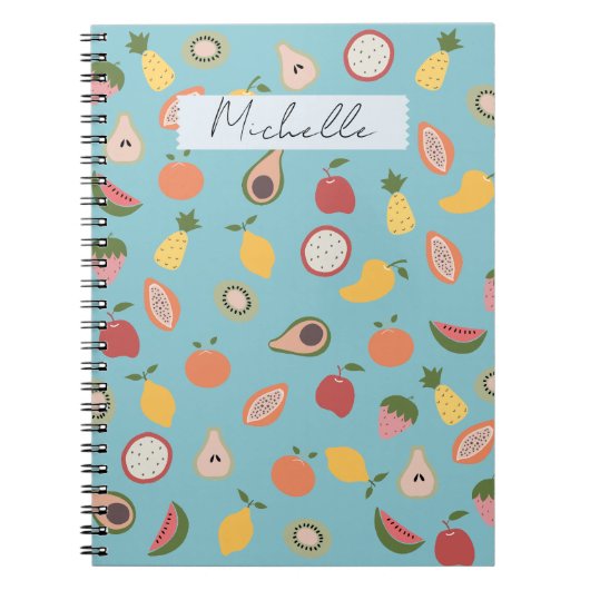 Carnet Motif de fruits rustiques (Devant)