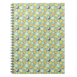 Carnet Motif de fruits tropicaux d'été