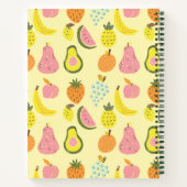 Carnet Motif de fruits tropicaux moderne Recette personna (Dos)