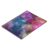 Carnet Motif de galaxie coloré (Côté gauche)