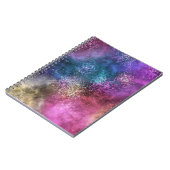Carnet Motif de galaxie coloré (Côté gauche)