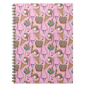 Carnet Motif de glace Motif de sucettes sucette 26