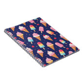 Carnet Motif de glace, popsicles et cerises (Côté Droit)