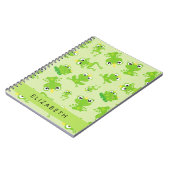 Carnet Motif de grenouille, Grenouille verte, Prince de g (Côté gauche)