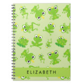 Carnet Motif de grenouille, Grenouille verte, Prince de g (Devant)