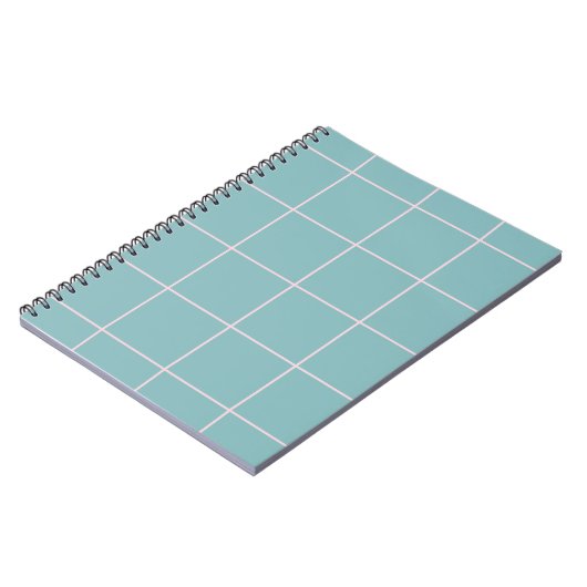 Carnet Motif de grille de contrôle de couleur minimale (Côté gauche)