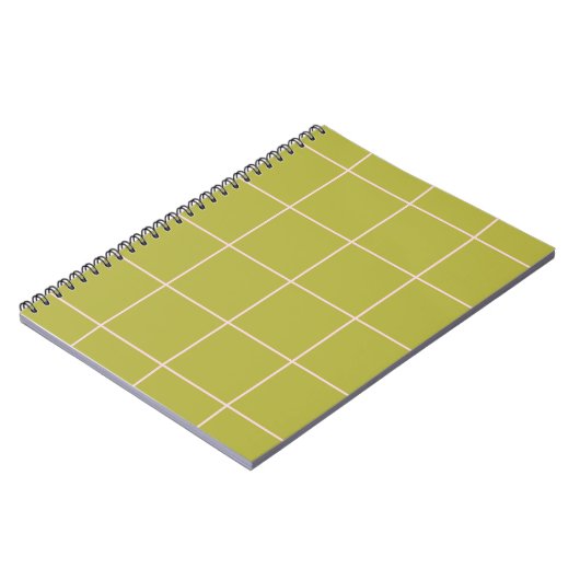 Carnet Motif de grille de couleur minimale à carreaux (Côté gauche)