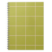 Carnet Motif de grille de couleur minimale à carreaux (Devant)