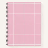 Carnet Motif de grille de couleur minimale à carreaux (Devant)