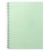 Carnet Motif de grille de couleur minimale à carreaux (Devant)