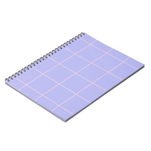 Carnet Motif de grille de couleur minimale à carreaux (Côté gauche)