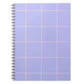 Carnet Motif de grille de couleur minimale à carreaux (Devant)