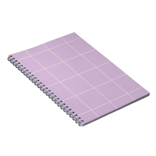Carnet Motif de grille de couleur minimale à carreaux (Côté Droit)
