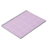 Carnet Motif de grille de couleur minimale à carreaux (Côté gauche)