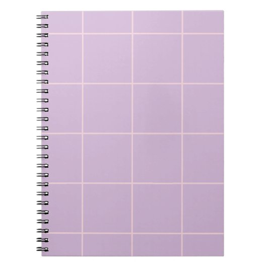 Carnet Motif de grille de couleur minimale à carreaux (Devant)