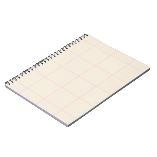 Carnet Motif de grille de couleur minimale à carreaux (Côté gauche)
