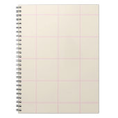 Carnet Motif de grille de couleur minimale à carreaux (Devant)