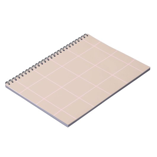 Carnet Motif de grille de couleur minimale à carreaux (Côté gauche)