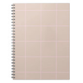 Carnet Motif de grille de couleur minimale à carreaux (Devant)