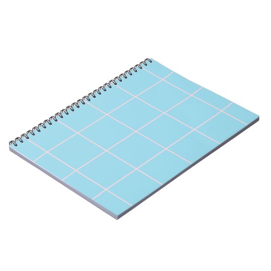 Carnet Motif de grille de couleur minimale à carreaux (Côté gauche)