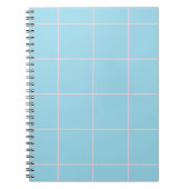 Carnet Motif de grille de couleur minimale à carreaux (Devant)