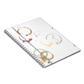 Carnet Motif de grunge à tôle de café (Côté Droit)