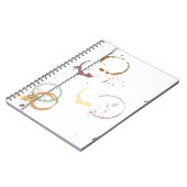 Carnet Motif de grunge à tôle de café (Côté gauche)