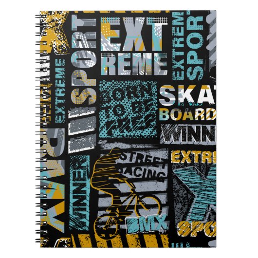 Carnet motif de grunge sans soudure Abstrait. Mode de sty (Devant)