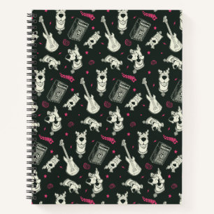 Carnet Motif de guitare et d'ampli punk Scooby-Doo