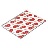Carnet Motif de guitare rouge (Côté gauche)