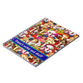 Carnet Motif de jardin de champignons de champignons roug (Côté gauche)