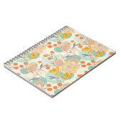 Carnet Motif de jardin fleuri coloré (Côté gauche)