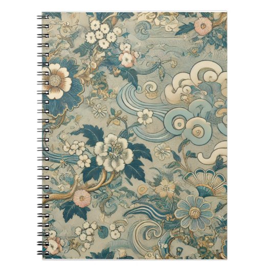 Carnet Motif de jardin oriental (Devant)