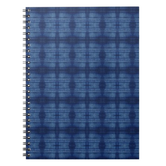 Carnet motif de jeans bleu (Devant)