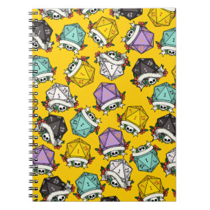 Carnet Motif de jeu de dés D20