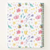 Carnet Motif de jolies abeilles | Citation abeille différ (Dos)