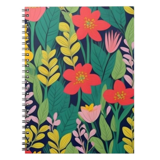 Carnet Motif de jungle (Devant)