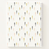 Carnet Motif de la forêt d'arbres de Noël (Dos)