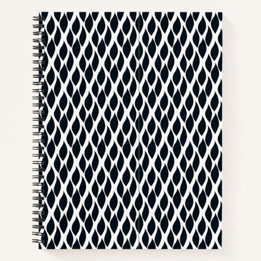 Carnet Motif de la grille noire (Devant)