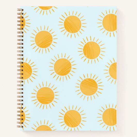 Carnet Motif de la journée du Doodle Sunshine (Devant)