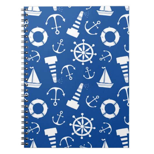 Carnet Motif de la mer bleue (Devant)