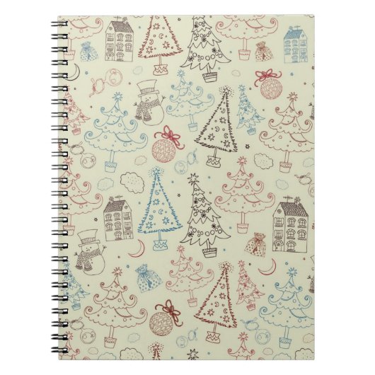 Carnet Motif de la nouvelle année (Devant)