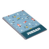 Carnet Motif de la scène du Doodle Town (Côté Droit)
