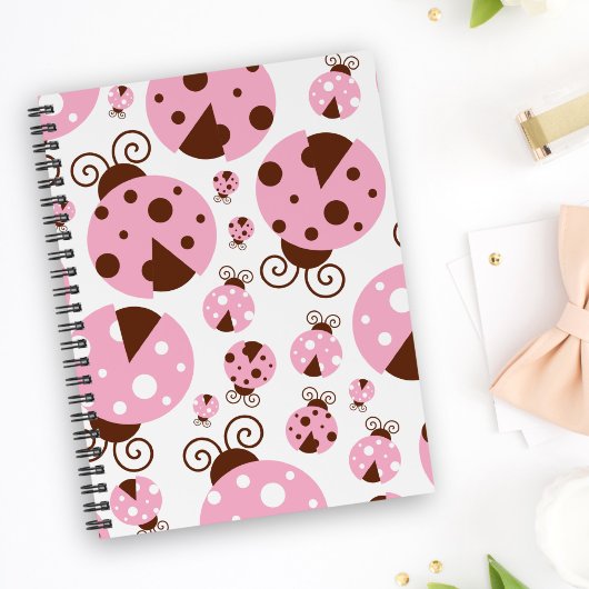 Carnet Motif De Ladybugs, Mignons Ladybugs, Pink Ladybugs