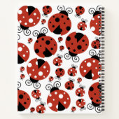 Carnet Motif De Ladybugs, Mignons Ladybugs, Red Ladybugs (Dos)