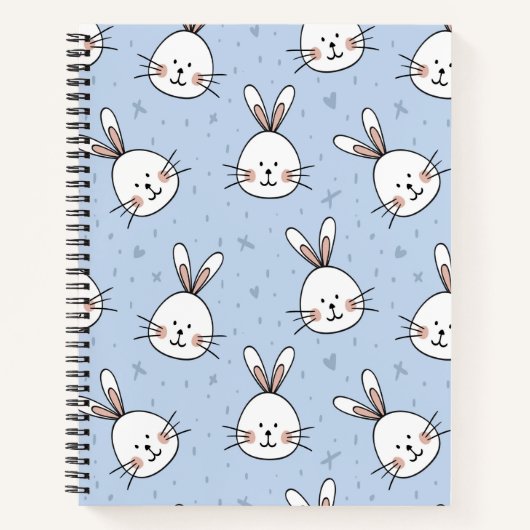 Carnet Motif de lapin adorable (Devant)