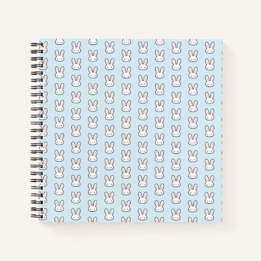 Carnet Motif de lapin visage de lapin mignon (Devant)
