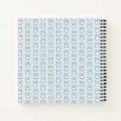 Carnet Motif de lapin visage de lapin mignon (Dos)