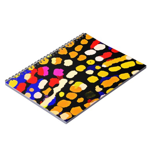 Carnet Motif de lecture couleur expressif (Côté gauche)